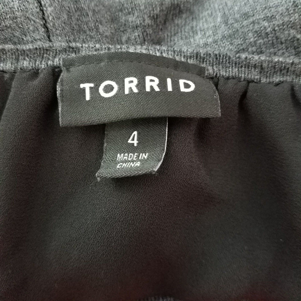 Torrid Sweater Gray Split Back Plus Size 4x - image 4